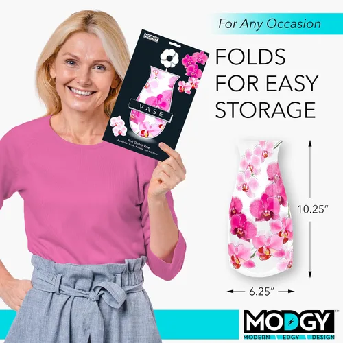 Vista 6 de MODGY Jarrones expandibles para flores, florero plegable moderno de plástico para centros de mesa, decoración de mesa de comedor de boda, sala
