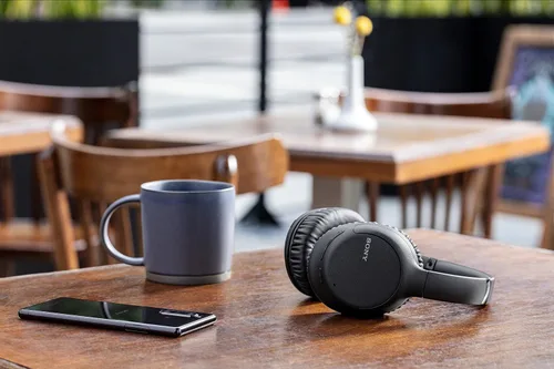 Vista 7 de Sony Auriculares con cancelación de ruido WHCH710N: Auriculares inalámbricos Bluetooth sobre la oreja con micrófono para llamadas telefónicas