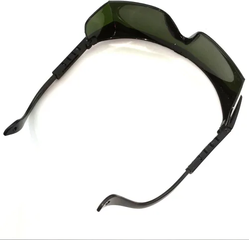Vista 3 de T7S8 - Gafas de seguridad para 638 nm, rayo láser naranja-rojo, 650 nm, puntero láser rojo, protección completa, 580-760 nm, lentes verdes, marco