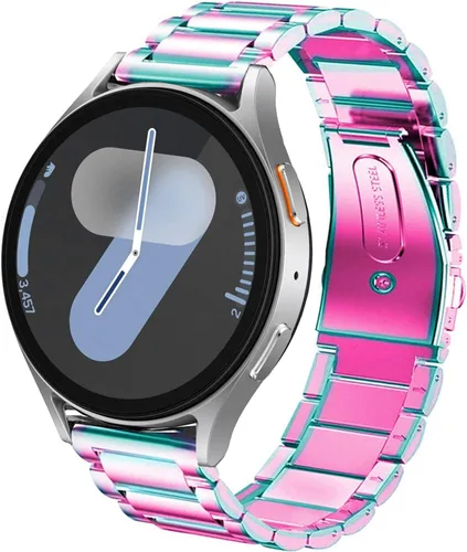 Vista 18 de DEALELE - Correas compatibles con Samsung Galaxy Watch 7 / FE / 6/6 Classic / 5/5 Pro / 4/4 Classic/Galaxy 3 de 41 mm, correa de repuesto de metal