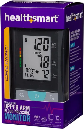 Vista 11 de HealthSmart Monitor Digital de Presión Arterial de Brazo con Manguito Automático para Brazo Superior que Muestra Presión Arterial, Frecuencia