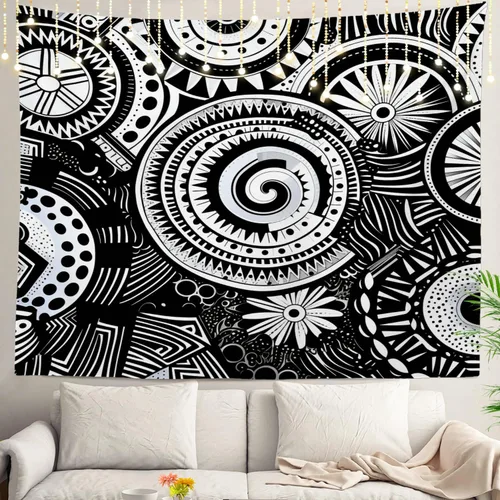 Vista 119 de Shrahala American Republican Elephant Tapestry, Red Navy Blue Striped Background Wall Hanging Hd Print Polyester Backdrop For Dorm Room Bedroom 30 X