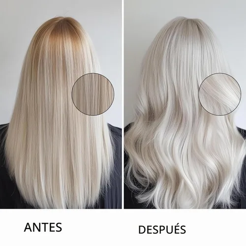 Vista 2 de GK Hair Global Keratin Leave In Bombshell - Acondicionador de crema morada, 3.4 onzas líquidas, unisex, crema