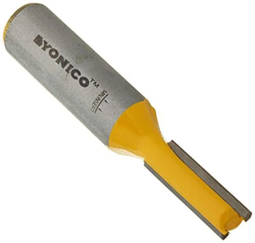 Vista 45 de Yonico Brocas de ruteadora, broca recta de 1 pulgada de diámetro X 1 pulgada de altura, vástago de 1/2 pulgada 14030