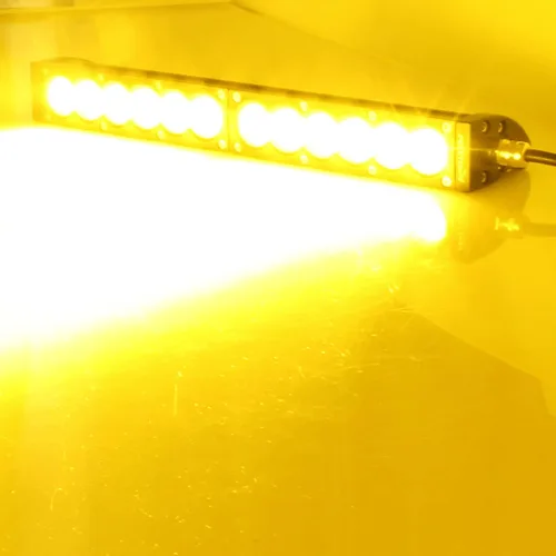 Vista 7 de AngelMa - Barra de luz LED de 13 pulgadas, haz de punto ámbar de una sola fila, 9000 lm, lámpara súper brillante para camioneta SUV, ATV, UTV