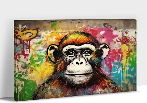 Vista 38 de ANRUOXI Arte de Pared de Graffiti, Impresión de Lienzo de Astronauta Espacial de Graffiti para Decoración de Pared, Impresiones de Arte Modernas