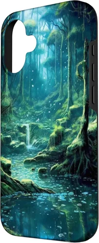 Vista 2 de iPhone 16 fantasy and enchanted Magic forest Case