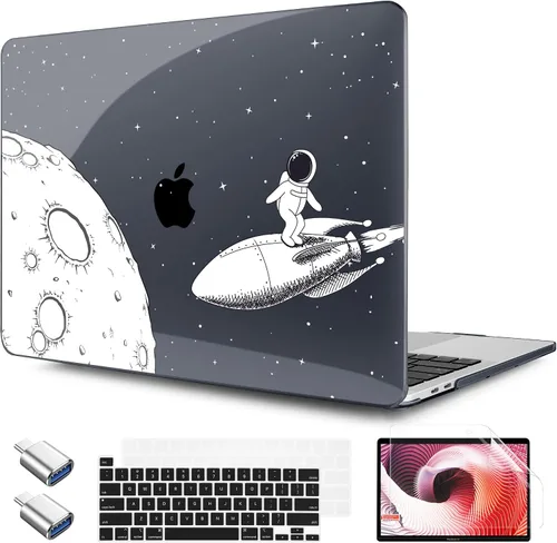 Vista 22 de TWOLSKOO Funda compatible con MacBook Pro de 13 pulgadas 2023-2016 A2338 M2/M1 A2251 A2289 A2159 A1989 A1706, cubierta rígida de plástico y funda