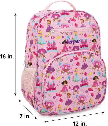 Vista 3 de DIBSIES Mochila personalizada de la colección Adventure, Princesa, Mochila