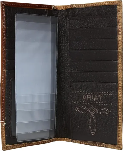Vista 4 de Ariat Cartera para hombre con esquinas desgastadas