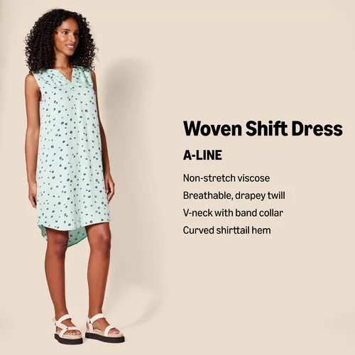 Vista 2 de Tienda Essentials - Vestido recto tejido sin mangas para mujer