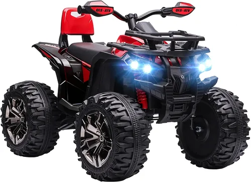 Vista 12 de Aosom 12V 10AH Ride on ATV with Dual Motors, 5 MPH Max Speed, Blue