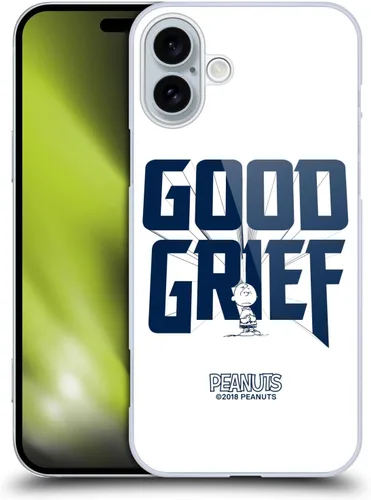 Vista 24 de Head Case Designs Funda rígida con licencia oficial de Peanuts Charlie Brown Good Grief Rock Tees compatible con Apple iPhone 7/8/SE 2020 y 2022