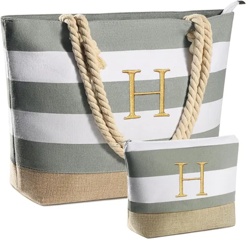 Vista 107 de YOOLIFE Bolsas de playa para mujer, bolsa de lona de viaje, bolsa impermeable para piscina, artículos esenciales de viaje, regalos para mujeres