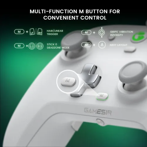 Vista 6 de GameSir T4 Cyclone Pro Wireless Controller for Switch, Windows PC, Android, Hall Effect Analog Triggers, Hall Effect Sticks, Programmable Back