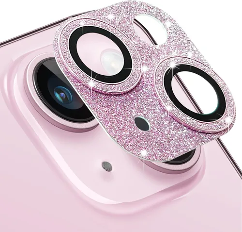 Vista 21 de Protector de lente de cámara compatible con iPhone 15 y 15 Plus, protector de pantalla de vidrio templado antiarañazos, a prueba de golpes, funda