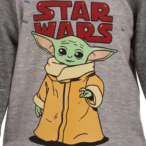 Vista 5 de STAR WARS The Child - Conjunto de sudadera con capucha y pantalones para niños grandes