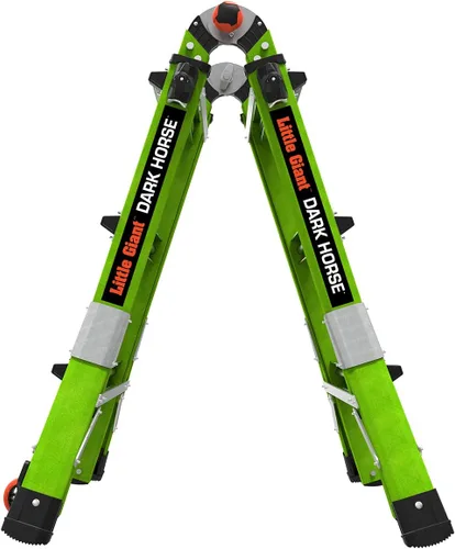 Vista 13 de Little Giant Escaleras Dark Horse 2.0 FG 13', verde de alta visibilidad