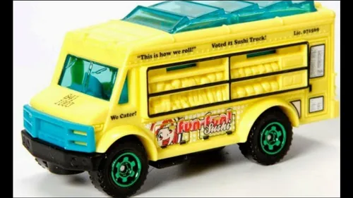Vista 2 de Matchbox MBX Adventure City Food Truck Amarillo #9/120