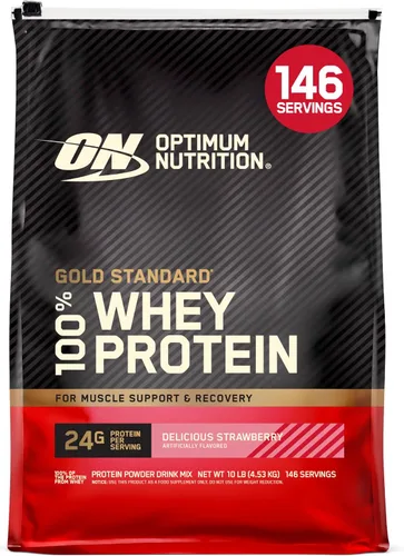 Vista 37 de Optimum Nutrition Estándar dorado 100% Proteína de Suero de Leche en Polvo, Pie de lima, 1.8 Libra