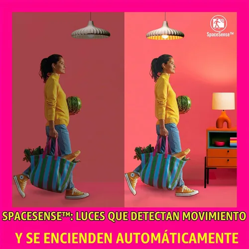 Vista 7 de WiZ Connected 40W B12 Smart Candle-shape - Base E12, a todo color, regulable, paquete de 1, para interiores, se conecta a Wi-Fi, controla la voz