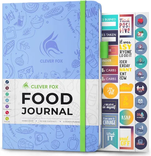 Vista 28 de Clever Fox Diario de Comida de Bolsillo - Diario de Comidas Diario, Planificador de Comidas para Llevar un Control de Calorías y Nutrientes