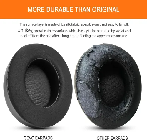 Vista 3 de GVOEARS Studio - Almohadillas de repuesto para auriculares inalámbricos con cable para Beats Studio 2 B0500 B0501/Studio 3 con cable, almohadillas