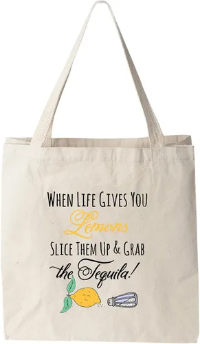 Vista 29 de Moonlight Makers 100% Cotton Canvas, Natural Tote Bag, Full-Color Tote, Funny Design - Beverage