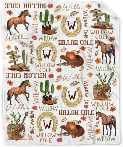 Vista 37 de Manta de caballos regalos para niñas y niños, manta de caballo regalos para decoración de bebé, manta de felpa suave y ligera de franela polar