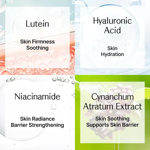 Vista 6 de Lutisan Crema hidratante facial – Luteína, niacinamida y extractos naturales, crema diaria para el rostro con cuidado calmante y refrescante