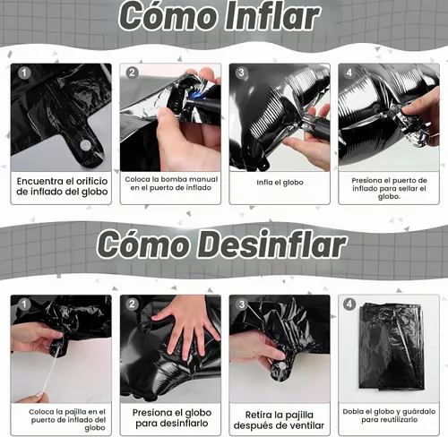 Vista 3 de Decoraciones de cumpleaños número 18 para niños y niñas, globo de aluminio con el número 18 de 40 pulgadas, globos de látex negros y metálicos