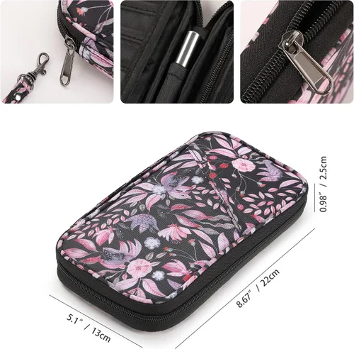 Vista 6 de Soporte para pasaporte de viaje RFID para la familia, soporte grande impermeable para pasaporte de viaje para hombres y mujeres, organizador