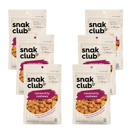 Vista 3 de Snak Club Everything Bagel Anacardos, 2.5 onzas (paquete de 6)