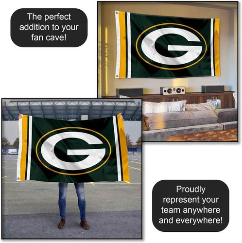 Vista 5 de Green Bay Packers - Bandera grande de 3 x 5