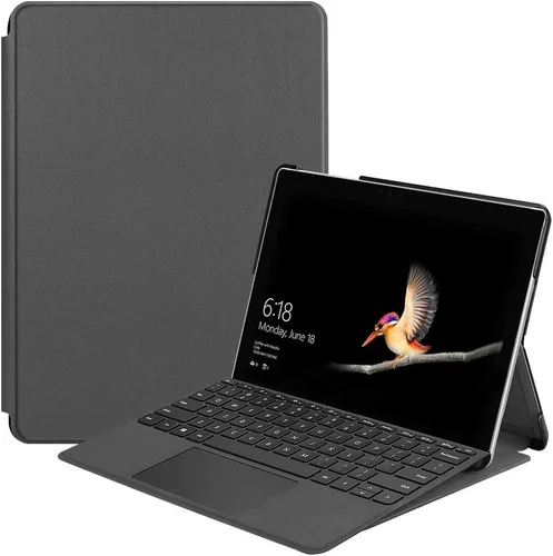 Vista 9 de Gylint Funda para Surface Go 4 2023 /Go 3 2021 /Go 2 2020 /Surface Go 2018, funda inteligente de piel delgada con soporte para lápiz para Microsoft