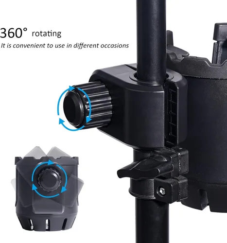 Vista 4 de EASICOZI Soporte para micrófono con soporte para teléfono, soporte universal 2 en 1 para botella de bebida para soporte de micrófono de música
