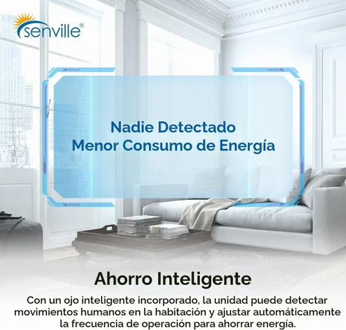 Vista 4 de Senville Mini Split AC/sistema de calefacción, 5 zonas, blanco, 48000 BTU