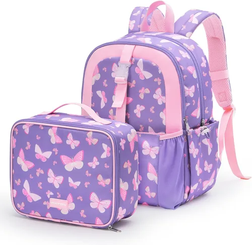 Vista 9 de mommore Juego de mochila para niños y niñas de 4 a 8 años A-dinosaurio