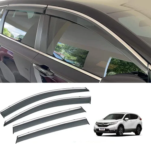 Vista 17 de Protector de lluvia adhesivo compatible con Toyota RAV4 2019-2025, protector de parabrisas de policarbonato, deflector de viento para ventana