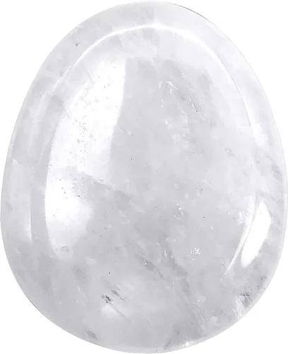 Vista 19 de Fekuar Piedra Natural de Cristal Unakita para el Pulgar, Piedra de Bolsillo Tallada a Mano para Alivio del Estrés y Meditación, en Forma Ovalada