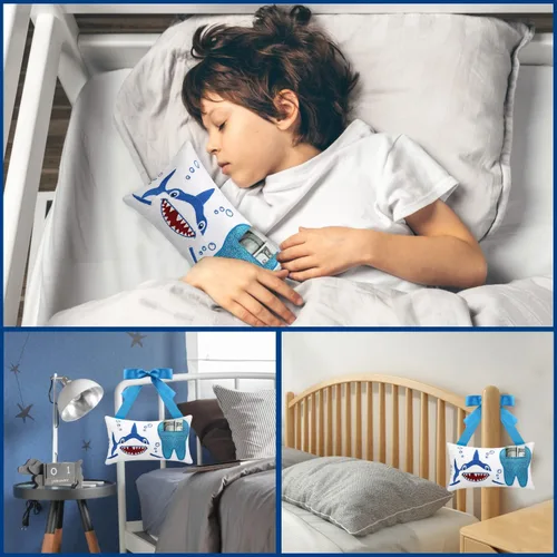 Vista 4 de Almohada de hada de dientes con bolsillo para niñas y niños, almohada de dientes de hadas de dientes, bolsa de recuerdo de dientes, 8.6 x 4.8