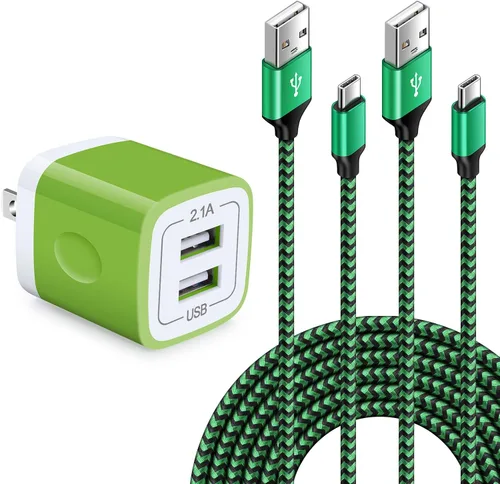 Vista 10 de Cargador de pared USB, adaptador de cargador de 2.1 A con cable de carga rápida de 6 pies para Motorola Moto Razr 2024, Moto G 5G 2024/Edge 2024