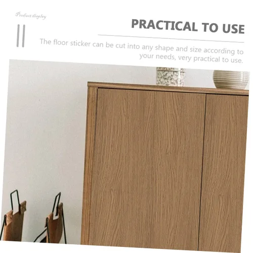 Vista 8 de Azulejos de madera de grano de madera, adhesivos para pisos, adhesivos para pisos, calcomanías decorativas para el suelo, para dormitorio, tablones
