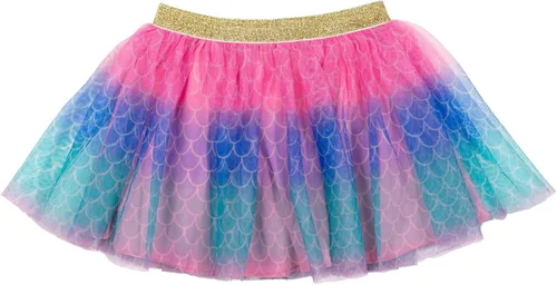 Vista 5 de Disney Princess Moana Frozen - Conjunto de 3 piezas de camiseta de tul con falda de malla y coletero para niñas pequeñas y grandes