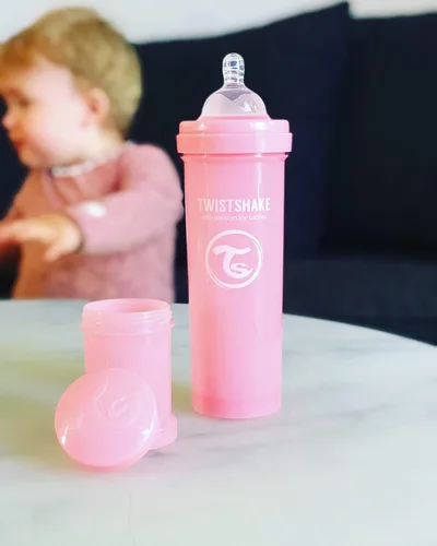 Vista 7 de Twistshake Biberones anticólicos – Botellas prémium de 11.2 fl oz/11 oz con recipiente de almacenamiento de leche de 3.4 fl oz para una experiencia