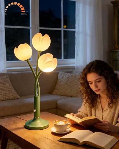Vista 14 de Lightdot Lámpara de mesa con forma de globo para dormitorio, de mediados de siglo, moderna, negra, pequeña, lámpara de escritorio, regulable, 3000