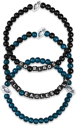 Vista 28 de FOCO NFL unisex-adult NFL Team Logo Officially Licensed 3-Pack Beaded Friendship Bracelets
