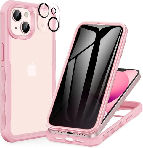 Vista 111 de CENHUFO Funda de privacidad para iPhone 11 Pro, funda de cuerpo completo con protector de pantalla de privacidad de vidrio templado 9H integrado