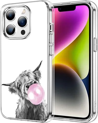Vista 17 de Funda compatible con iPhone 15, divertida funda protectora de TPU a prueba de golpes para niñas y mujeres