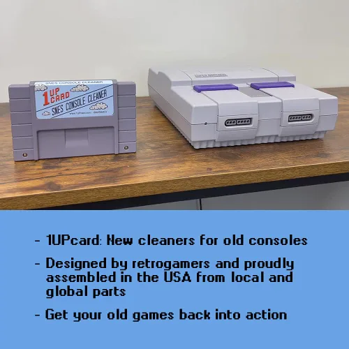 Vista 3 de Video Game Console Cleaner Compatible With Super Nintendo (SNES) by 1UPCard
